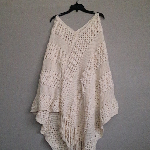 Riah Fashion Sweaters - Riah Fashion Knit Poncho